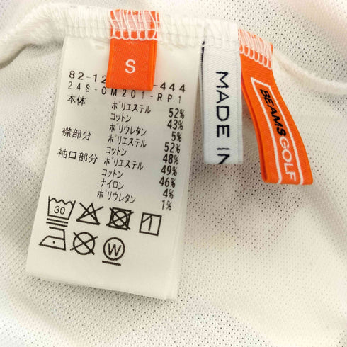 ビームス BEAMS 日本製 ORANGE LABEL / USシリーズ ストレッチ鹿の子 ロングポロシャツ メンズ S