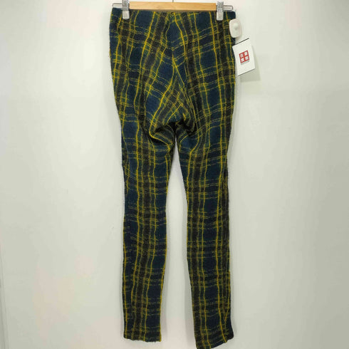 ズッカ ZUCCa 00s Y2K タータンチェック ウール ニット パンツ レギンス レディース JPN:M