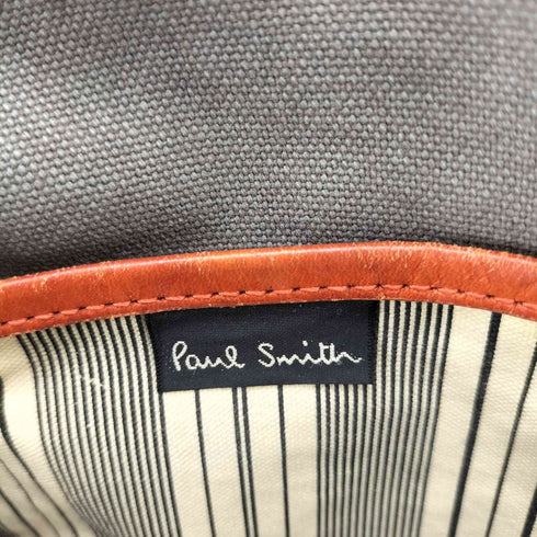ポールスミス Paul Smith キャンバスレザーショルダーバッグ メンズ