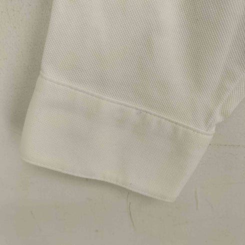 ビームス BEAMS 日本製 ワンポイント刺繍 L/S 鹿の子ポロシャツ メンズ S