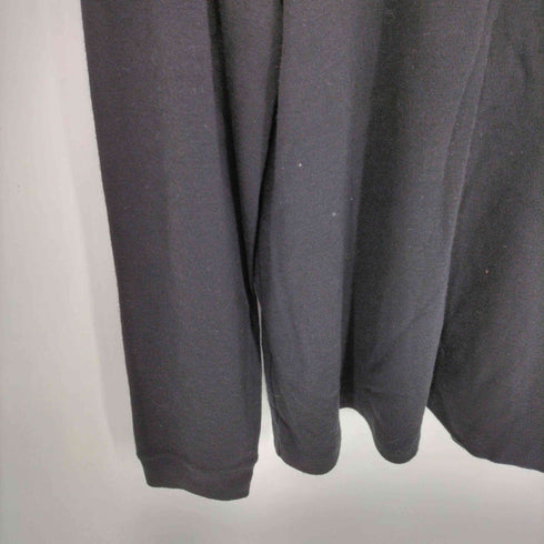 アルマーニコレツィオーニ ARMANI COLLEZIONI 80s~90s 白タグ イタリア製 ウール 同色ロゴ刺繍 Uネック ニット メンズ import:S