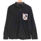 ブラックレーベルクレストブリッジ BLACK LABEL CRESTBRIDGE 鹿の子 胸ポケット チェック L/S ポロシャツ メンズ JPN:M