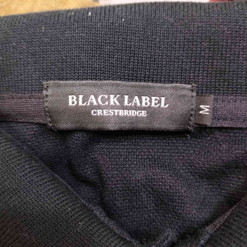 ブラックレーベルクレストブリッジ BLACK LABEL CRESTBRIDGE 鹿の子 胸ポケット チェック L/S ポロシャツ メンズ JPN:M
