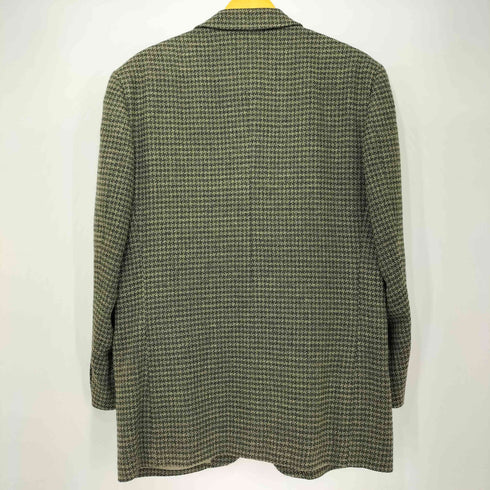 ランバンスタジオ LANVIN Studio ウール チェック ツイード 3B テーラードジャケット メンズ R48-45