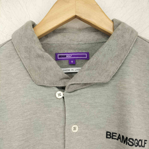 ビームス BEAMS 日本製 パイル地切替ポロシャツ メンズ S