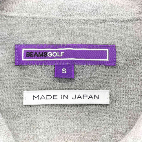 ビームス BEAMS 日本製 パイル地切替ポロシャツ メンズ S