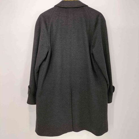 ウールカシミヤ 比翼 ステンカラーコート メンズ JPN:M