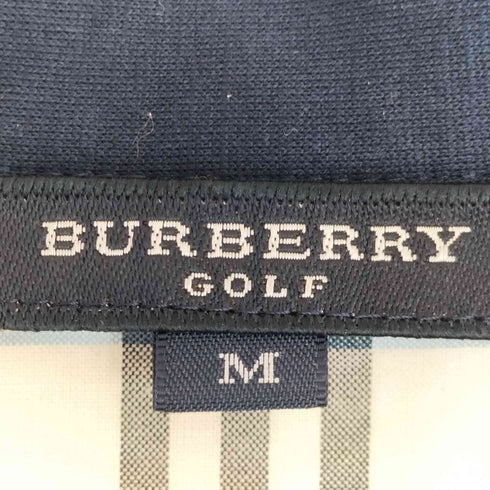 バーバリーゴルフ BURBERRY GOLF ノバチェック パイピング S/S オープンカラーシャツ レディース import:M