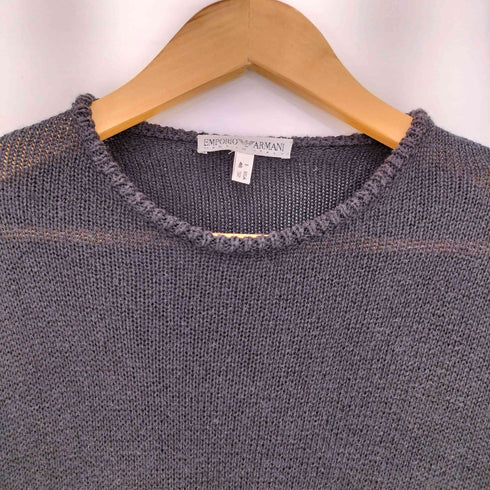 エンポリオアルマーニ EMPORIO ARMANI 90s イタリア製 クルーネック メッシュニット メンズ EUR:48