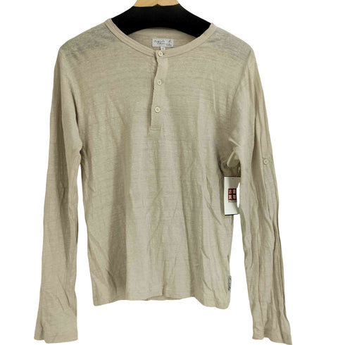 アニエスベーオム Agnes b.homme リネン100 ヘンリーネック L/S シャツ メンズ JPN:1