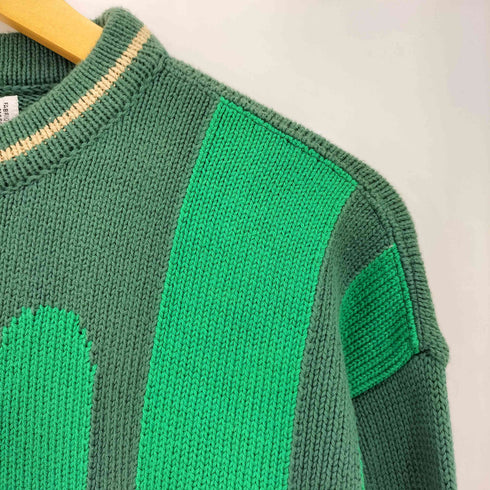 カステルバジャック CASTELBAJAC イタリア製 マルチカラー キャラクター刺繍 クルーネックニット メンズ EUR:48