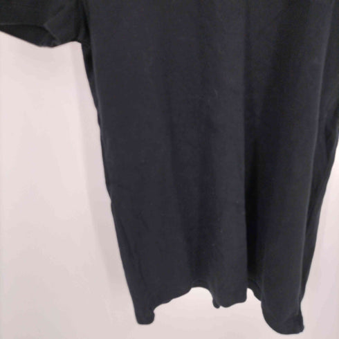 アルマーニコレツィオーニ ARMANI COLLEZIONI 80s~90s 白タグ イタリア製 コットン 同色ロゴ刺繍 Uネック S/S Tシャツ メンズ import:L