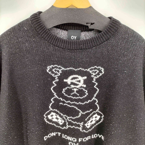 オーワイ OY くま プルオーバー クルーネック ニット メンズ