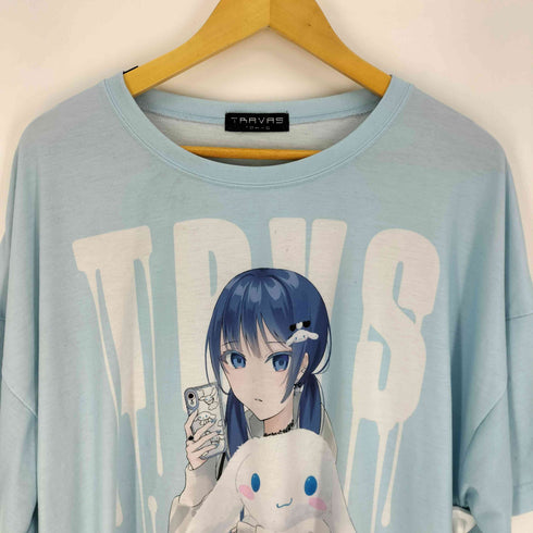 トラヴァストウキョウ TRAVAS TOKYO キャラクター コラボ ロゴ プリント クルーネック Tシャツ レディース FREE