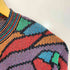 ミッソーニスポーツ MISSONI SPORTS イタリア製 マルチカラー リブ切替 アートデザイン クルーネックニット メンズ