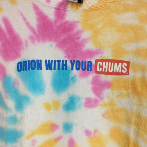 チャムス CHUMS ORION BEER タイダイ柄 クルーネック S/S Tシャツ メンズ JPN:L