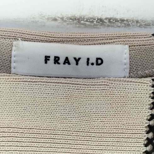 フレイアイディー FRAY I.D 24SS Cross Stitch Knit Onepiece クロス ステッチ ニット ワンピース レディース ONE SIZE