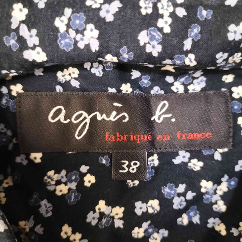 アニエスベー agnes b. 花柄 レギュラーカラー L/S シャツ メンズ FR:38