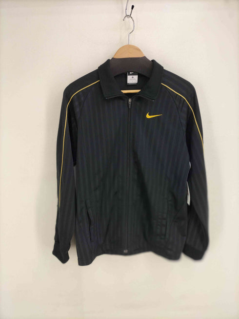 ナイキ NIKE ロゴ刺繍 バックプリント ストライプ トラックジャケット メンズ import:M