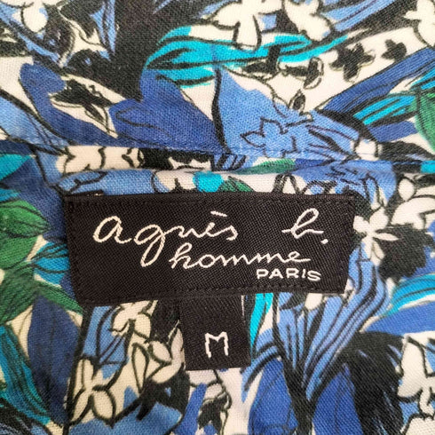 アニエスベーオム Agnes b.homme 花柄 S/S アロハシャツ メンズ JPN:M