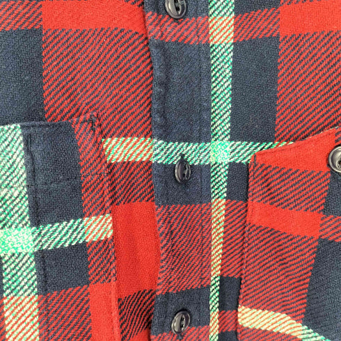 エンジニアードガーメンツ Engineered Garments ガチャポケ 山ポケ チェック ヘビーフランネルシャツ メンズ JPN:M
