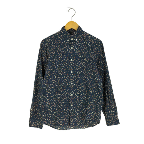 スティーブンアラン Steven Alan USA製 花柄 ボタンダウンシャツ メンズ JPN:XS