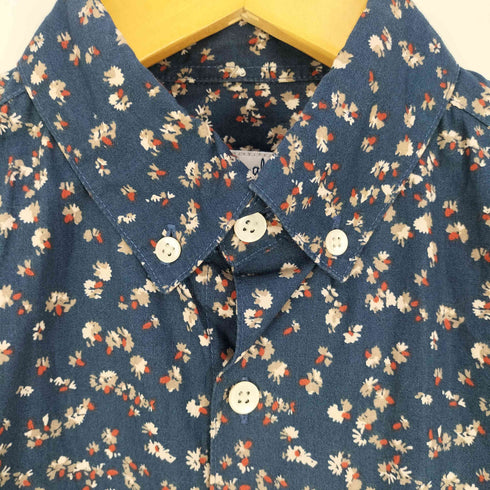 スティーブンアラン Steven Alan USA製 花柄 ボタンダウンシャツ メンズ JPN:XS