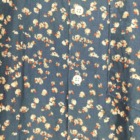 スティーブンアラン Steven Alan USA製 花柄 ボタンダウンシャツ メンズ JPN:XS