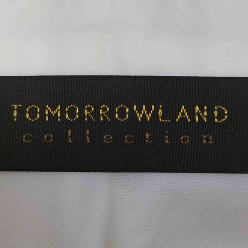 トゥモローランドコレクション TOMORROWLAND collection 24ss ストレッチブロード ピンタックギャザーブラウス レディース 36