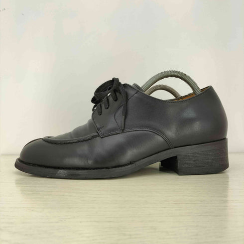 shiun COW LEATHER U-TIP DERBY BLACK メンズ