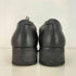 shiun COW LEATHER U-TIP DERBY BLACK メンズ