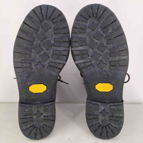 vibramソール スエード切替 ハニカム レースアップブーツ メンズ