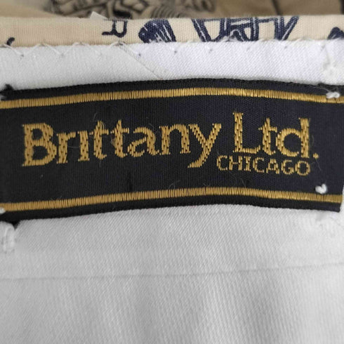 BRITTANY LTD アルミTALON 総柄 ノータックスラックス メンズ