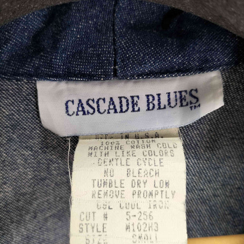 CASCADE BLUES USA製 デニムテーラードジャケット レディース import:S