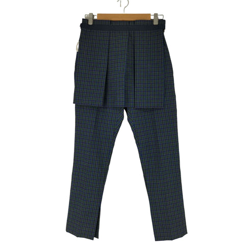 サカイ Sacai レイヤードスカート チェック スラックス レディース JPN:1