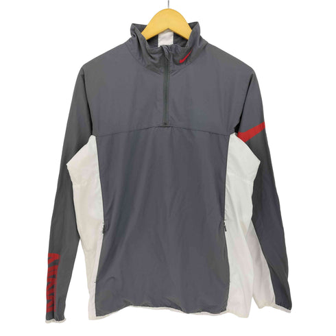 ナイキ NIKE 00s グレータグ MMIV TWOTHOUSANDFOUR アテネ スウッシュロゴ ハーフジップ プルオーバー ジャケット Y2K メンズ import:L