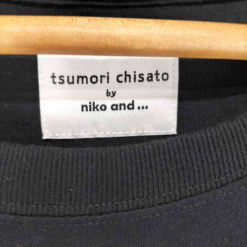 ツモリチサト TSUMORI CHISATO ヤシの木 刺繍クルーネックTシャツ レディース JPN:M