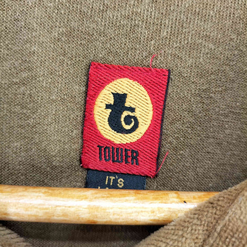 TOWER USA製 パイル地 L/Sシャツ メンズ JPN:L