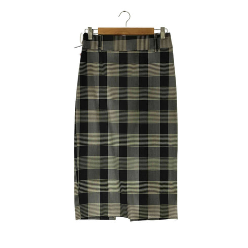 ザラ ZARA チェック柄 ジップ スカート レディース JPN:M