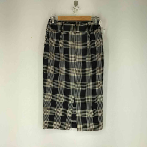 ザラ ZARA チェック柄 ジップ スカート レディース JPN:M