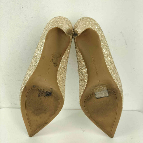 チャールズアンドキース CHARLES&KEITH グリッター ハイヒールパンプス レディース JPN:36