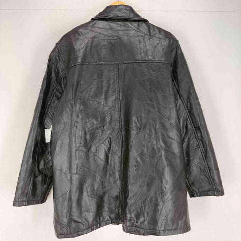 lamb leather パッチワーク ツギハギ レザーカーコート メンズ JPN:L