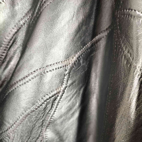 lamb leather パッチワーク ツギハギ レザーカーコート メンズ JPN:L