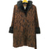 ミッシェルクラン MICHEL KLEIN ジャガード ペイズリー ベルテッド ファーコート レディース EUR:40
