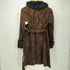 ミッシェルクラン MICHEL KLEIN ジャガード ペイズリー ベルテッド ファーコート レディース EUR:40