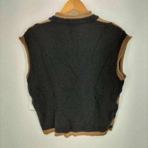 ジャンフランコフェレ GIANFRANCO FERRE イタリア製 アーガイル Vネック ベスト メンズ import:M