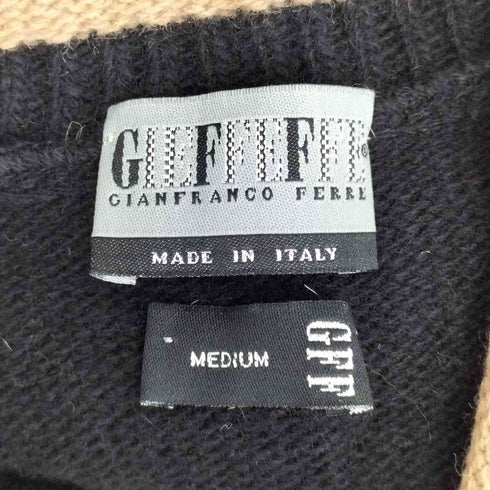ジャンフランコフェレ GIANFRANCO FERRE イタリア製 アーガイル Vネック ベスト メンズ import:M