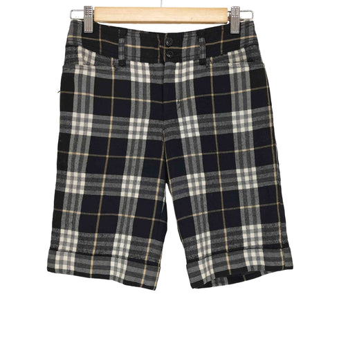 バーバリーブルーレーベル BURBERRY BLUE LABEL チェック柄ウールハーフパンツ レディース JPN:36