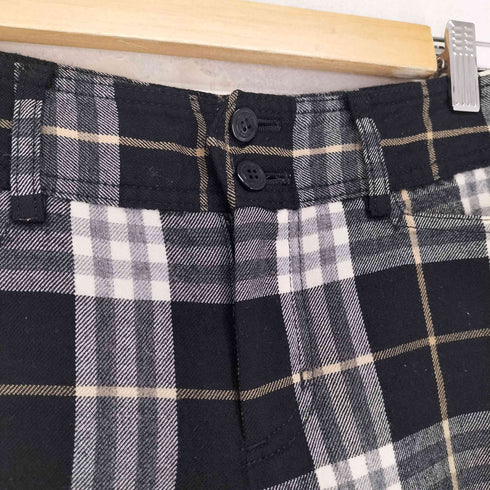 バーバリーブルーレーベル BURBERRY BLUE LABEL チェック柄ウールハーフパンツ レディース JPN:36