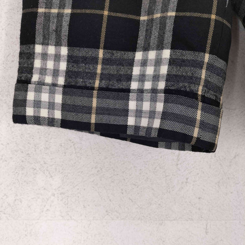 バーバリーブルーレーベル BURBERRY BLUE LABEL チェック柄ウールハーフパンツ レディース JPN:36